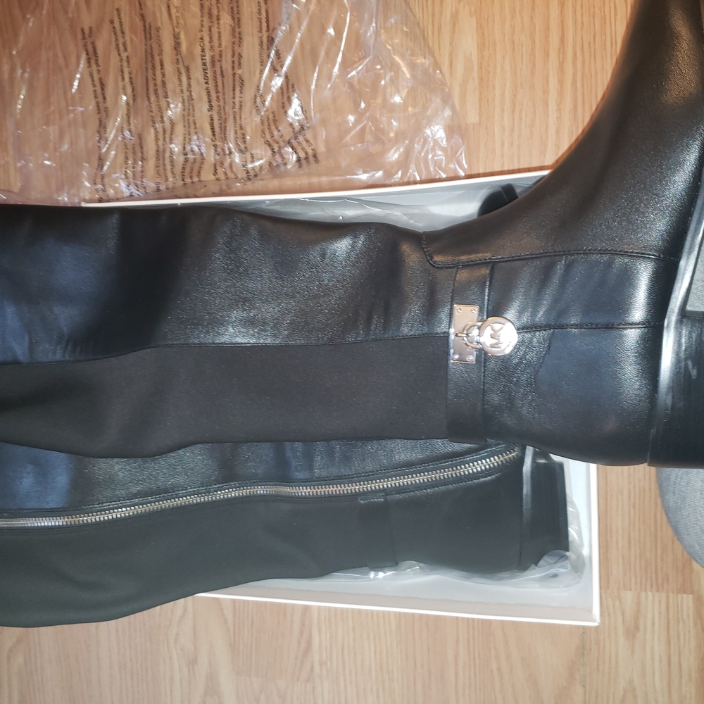 Black Leather Women's Michael kors Boots - Picture 8 of 10